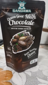 SANDAWA Bubuk Susu Kambing Etawa Cokelat 200g Manis Alami Sehat Praktis NKV HALAL Gula Jagung