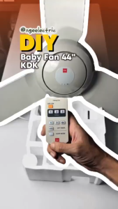 KDK K11ZF WHITE/K11ZF GREY Ceiling Fan REZO ZR42 / SILENZ PRO Baby Fan 42" 44" Black Kipas Siling