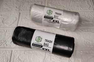 K.1ROLL Trash bag Garbage bag Black/Clear Small/Medium/Large/XL/XXL Outdoor public garbage bags Household garbage bags Thickened garbage bag plastic bag