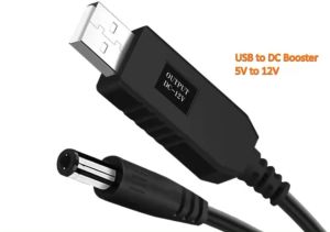 USB to 12V DC Step-Up Cable - 5V Powerbank to 12V Converter for Wi-Fi Router/CCTV Camera/CPAP Machine | Stable Output & Fast Charging | Durable Design PH Local Stock