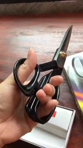 กรรไกรตัดผ้า กรรไกรสแตนเลส ด้ามจับสีดำ ขนาด 8 -12 นิ้ว ใบมีดกรรไกรคมกริบ