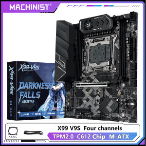 MACHINIST X99 V9S Motherboard Support TPM2.0 LGA 2011-3 Xeon E5 CPU DDR4 RAM C612 Chip with 3*NVME M.2 Slot SATA3.0 USB3.0