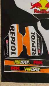Decal CRF 150 L MOTIF REPSOL ORANGE D-I2-423