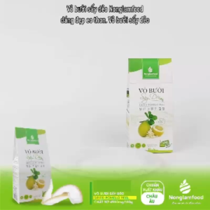 Combo 2 Hộp Vỏ Bưởi Sấy Dẻo 145g & 200g NONGLAMFOOD Trái Cây Sấy Dẻo Chuẩn Xuất Khẩu Loại 1