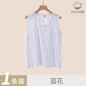 Middle-Aged and Elderly Womens Vest Pure Cotton Loose Women Grandma Cotton Ladieswear Intimates Elderly Undershirt Summer Thin