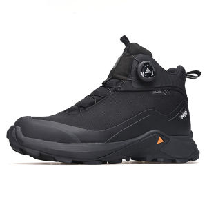 Hantou Mens Outdoor Waterproof Hiking Shoes Casual Sports Climbing Mountaineering Shoes Black Training Shoes for Autumn