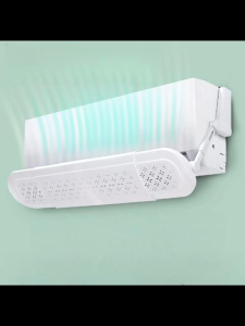 Window Air Conditioner Wind Deflector 1-3Hp Universal Activated Carbon Filter Cotton Purifies Air 76-106Cm Adjustable No Water Dripping Hang-And-Use