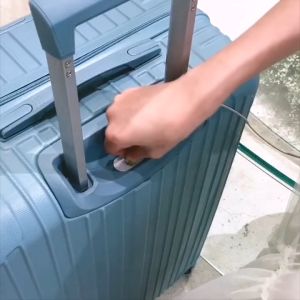 Laoshidaishu Koper 24 inch pengisian daya usb Kotak Kata Sandi 22 Inci dengan Tempat Cangkir koper kabin 20 inch
