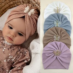 Cute Baby Indian Hat Butterfly Girls Headwear 0-2years Baby Pullover Cap Newborn Childrens Photography Props Kids Accessories