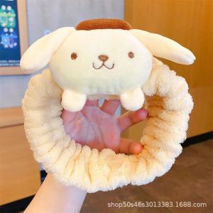 Sanrio Plush Headband Cartoon Cute Cinnamon Dog Washing Headband Hair Bundle Face Washing Headband Headgear Headgear for Women