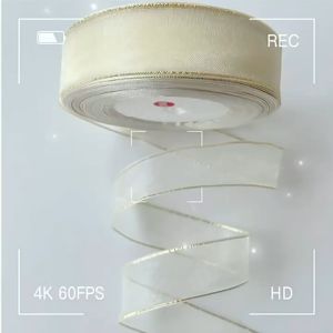 Pita Organdi 1 Roll List Mas 18 Warna Transparan Lebar 25cm Panjang 18 Meter Untuk Hiasan Dekorasi