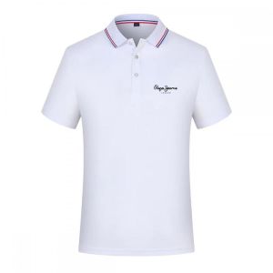Áo Polo Nam Pepe Jeans London Tay Ngắn Cổ Bẻ Sọc Vải Nhanh Khô Thời Trang Thể Thao Mặc Hè Chất Liệu Polyester Thoáng Khí Dáng Ôm