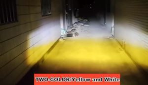 A Pair Mini Motocycle Driving Light LED With 3-way Switch Waterproof White Yellow Double Universal 20W Motor Light Spotlight
