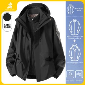 Mexican | Red 3-in-1 Detachable Waterproof Windproof Jacket