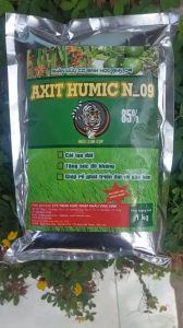 Axit HUMIC N - 09: Kích Rễ Phát Triển Tăng Sức Đề Kháng Giải Độc Hữu Cơ Cải Tạo Đất Khi Mới Thu Hoạch - Gói 1kg