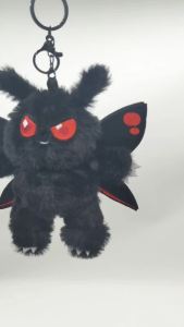 Mothman Plush Doll Keychain Pendant with Wings Creative Room Decorations Plush Toys Children Birthday Halloween Gifts