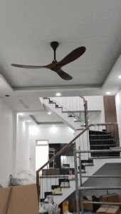 (Bảo Hành) Quạt trần cao cấpQuạt trần 3 cánh gỗ hiện đại cho sảnhphòng khách kèm remote từ xa thông minh có đảo chiều hút ẩm mùa nồm