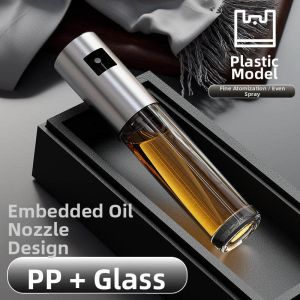 QIAOLESEN | Non-Dripping Oil Spray Bottle Control Flow Fat Reduction