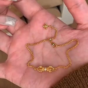 Korean INS Fashion Gold-Plated Vajra Zircon Bracelet (WithBox)