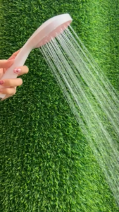 ฝักบัวหน้ากว้าง ชุดบริเวณบ่อย ฝักบัวสปา แบบของสายน้ำระบบ สีขาว-ชมพู