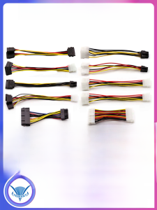 Sata Hard Disk Power Cable Splitter 6P to IDE4 Pin Video Card Solid State Mechanical Connection Adapter Cable