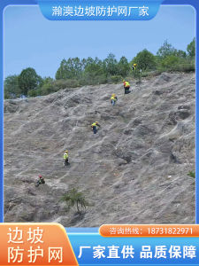 Mountain Landslide Prevention SNS Flexible S2 Active Rx Passive Rockfall Slope Protection Net Galvanized Steel Wire Rope Hanging Net