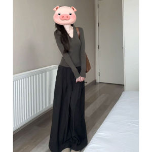 CHANGTONG | Retro Casual Lazy Style Two-Piece Outfit