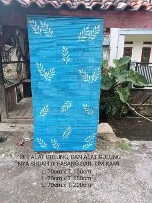 Tirai bambu gulung motip / Tirai bambu gulung outdoor teras / Tirai bambu gulung tahan air / kerey bambu gulung penutup teras / wde bambu gulung other