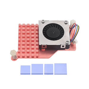Hệ Thống Làm Mát Chủ Động Raspberry Pi 5 - Tản Nhiệt Đồng/nhôm Với Quạt Điều Chỉnh Tốc Độ PWM Dành Cho RPI 5 Pi5 - Bộ Tản Nhiệt