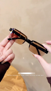 Reading Glasses Cermin Mata Presbiopia Tanpa Bingkai HD Anti Blue Light Anti-Fatigue Ringan selesa Sesuai Untuk Komputer Membaca