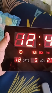 COD 15inches Large Digital Display LED Digital Wall Clock