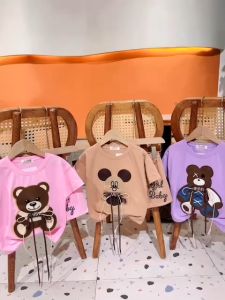 Bộ quần áo bé gái bộ áo gấu nổi 3 kiểu size đại 20-40kg