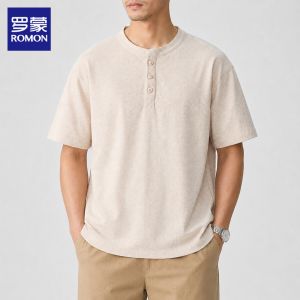 ROMON | Cotton Short Sleeve T-Shirt For Men