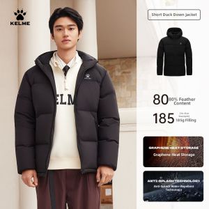 Kelme | Water Resistant Thick Hooded Warm Down Jacket