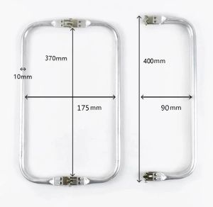 10Pcs Silver Bag Frame for Purse Doctor 16cm-40cm Metal Aluminium Tube Handle Clutch Parts Accessories for Handbag Repair