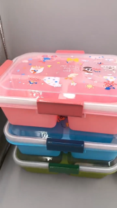 ADORABLE THEME PRINT COMPARTMENT LUNCH BOX