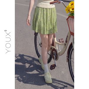 YOUXIANG | Chân Váy Ngắn A-Line Cao Eo Giảm Béo Mới