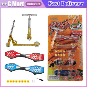 10 In 1 Finger Skateboards DIY Skate Park Ramp Parts Tech Deck Scene Venue Combination Set For Children Indoor Home Toys