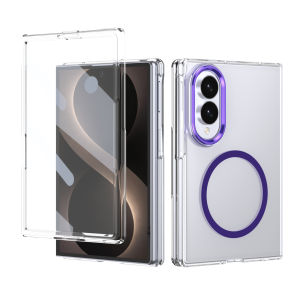 szhaiyu | Transparent for Magsafe Magnetic Wireless Charge Phone Case for Samsung Galaxy Z Fold 8 Ultra 8 7 6 5 4 Screen Protector Cover