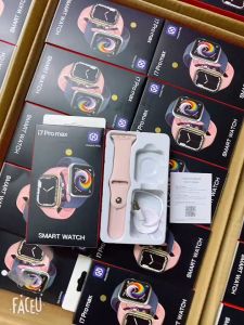 Xiaomi i7 Pro Max Smart Watch Waterproof Original Custom Wallpaper Bluetooth Call Heart Rate Monitor Jam Pintar SmartWatch