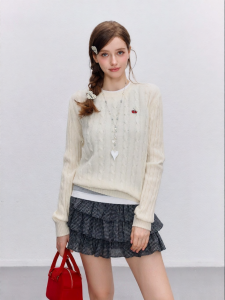 Classic Embroidery Wool Knitwear