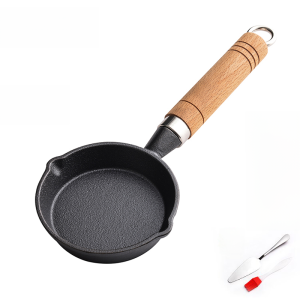 Chảo Gang Mini Sử Dụng Tại Nhà Nóng Dầu Trứng Chiên Nồi Cay Sichuan Nước Tiêu Dầu Xoăn Mì Chảo Trứng Bánh Bao Chảo