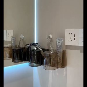 ส่งจากไทย🚀 2pcs ที่ใส่แปรงสีฟัน อเนกประสงค์ ที่ใส่แปรงสีฟัน แบบติดผนัง กล่องเก็บอุปกรณ์อาบน้ำ ติดตั้งง่ายไม่ต้องเจาะ สามารถใส่ยาสีฟันได้ toothbrush holder