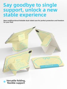 Zoyu | Universal iPad Cover with Adjustable Stand Magnetic Dual-side Clamp Full-body Shockproof Pen Slot Support