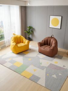 Modern Minimalist Sofa Bed for Lazy People Can Sleep And Lie Bedroom Balcony Bay Window Tatami Small Apartment Single Lounger