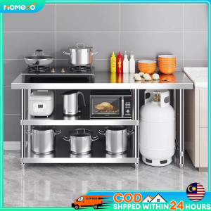 Stainless Steel Gas Stove Rack | Kitchen Gas Rack | Stove Table | Kitchen Stove Rack | Rak Dapur Kabinet Dapur Rak Memasak Besi | 不锈钢煤气架