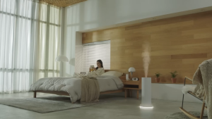 Máy tạo ẩm thông minh Miro Tower ( Hàn Quốc ) tích hợp đèn ngủ  có remote điều khiển dung tích 9L