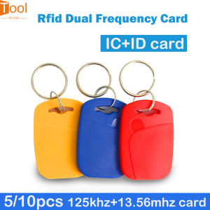 10PCS RFID 13.56Mhz 125KHZ Rewritable Tag T5200+UID Keyfobs Replicable Dual Chip Composite Access Control Elevator Induction Card T5200 Tag Rfid Kart Rfid Transponder Rfid Cards - Lazada