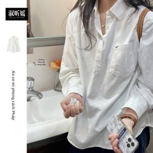 SUSIEYUAN | Áo Blazer Nữ Màu Trắng Độc Đáo Phong Cách Pháp