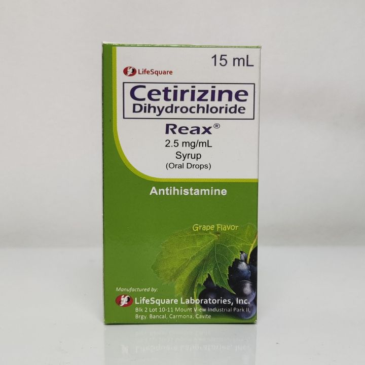Cetirizine Drops for Baby 2.5mg/mL Lazada PH